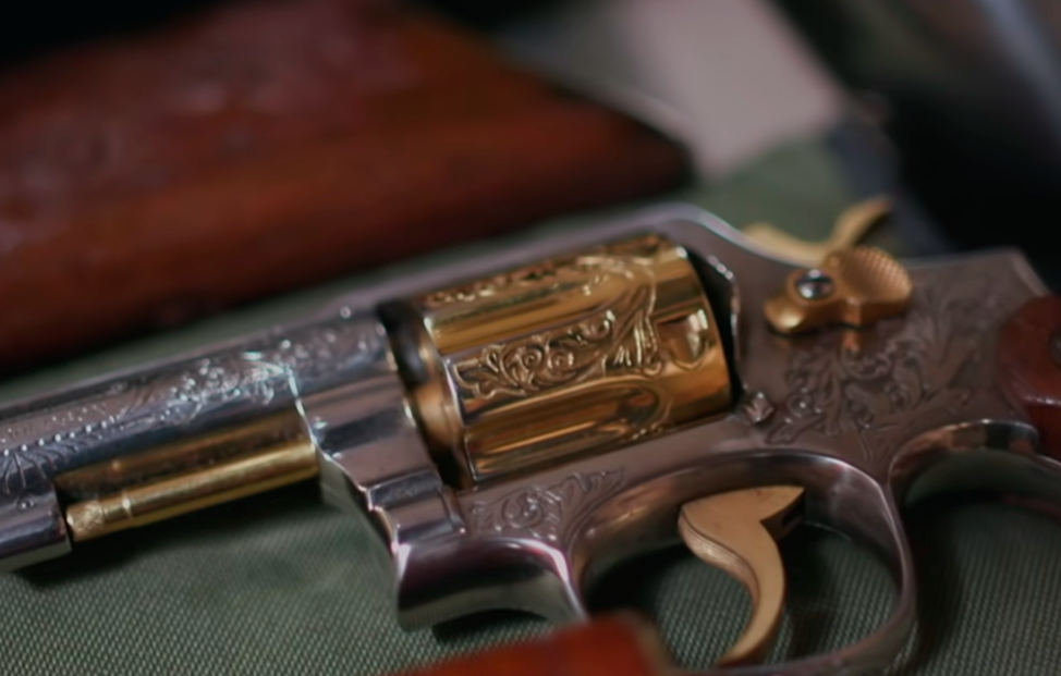 vice Design silver and gold Custom Gun 